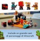 LEGO 21185 Minecraft Il Bastione del Nether, Modellino da Costruire, Castello Giocattolo con Personaggi Piglin, Giochi per Bambini da 8 Anni